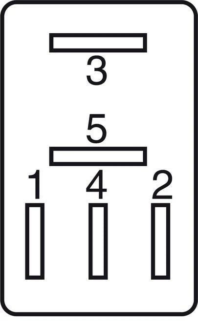 5 Terminal Changeover Relay with Diode for GEBE 992921 (24V 10/15A)