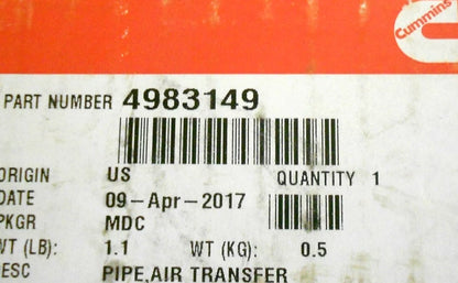 Air Transfer Pipe for Cummins (2010–2023) 4983149