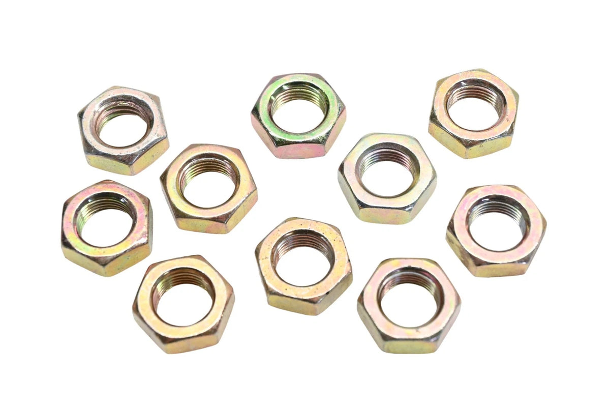 Set of 10 Hex Jam Nuts RT014-2 for Aftermarket (NOS)