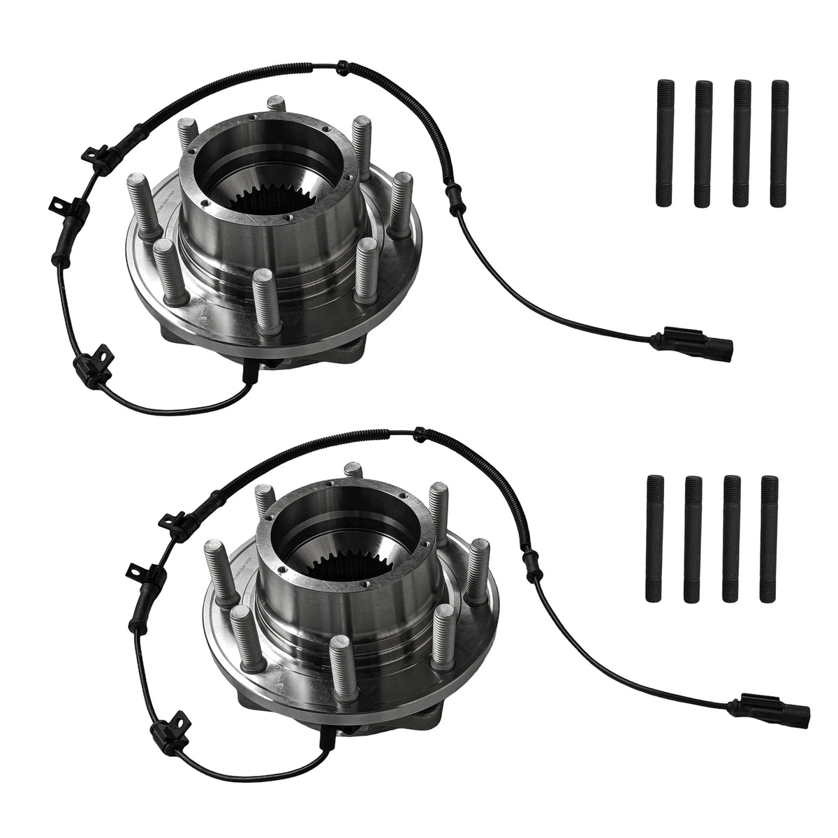 2X Wheel Hub & Bearing Assembly 515131 for Ford F-350 Super Duty (2011–2016) 4WD