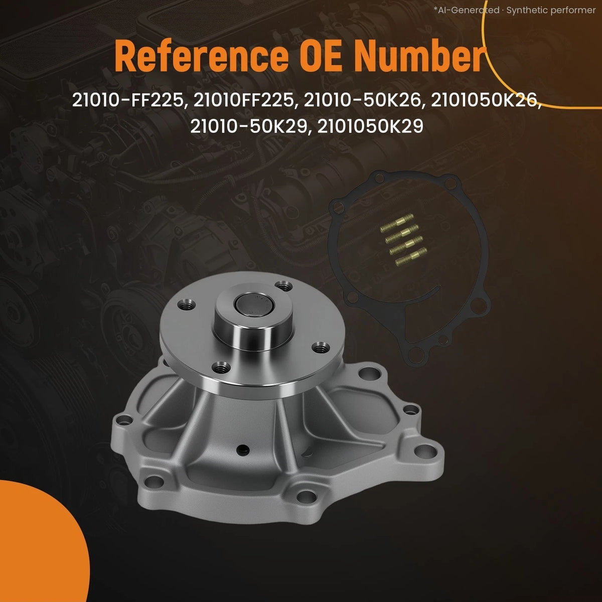 Water Pump for Nissan H15 Forklift (J02) 21010-50K29, 21010-FF225, 21010-50K26
