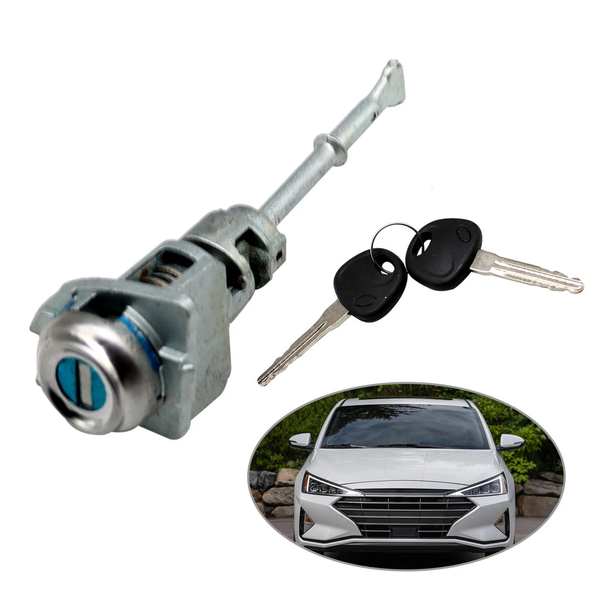 Door Lock Cylinder for Hyundai Elantra (2017–2020) 81970-F0000 W/2 Keys