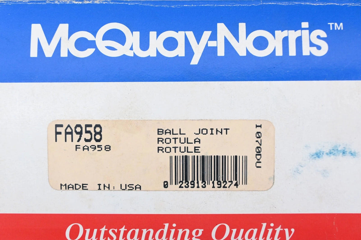 Ball Joint Kit FA958 for McQuay-Norris (NOS)