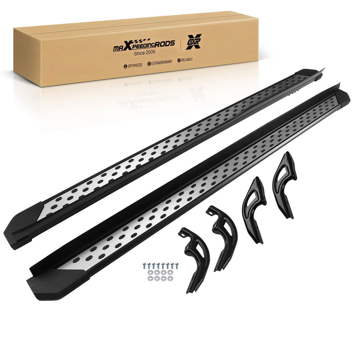 Black Side Steps Running Board for Honda Pilot (2016–2022) Aluminum