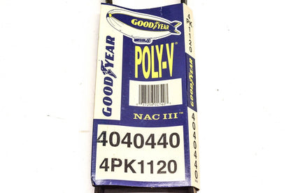 Set of 4 Goodyear 4040440 Poly-V Serpentine Belts for (NOS)
