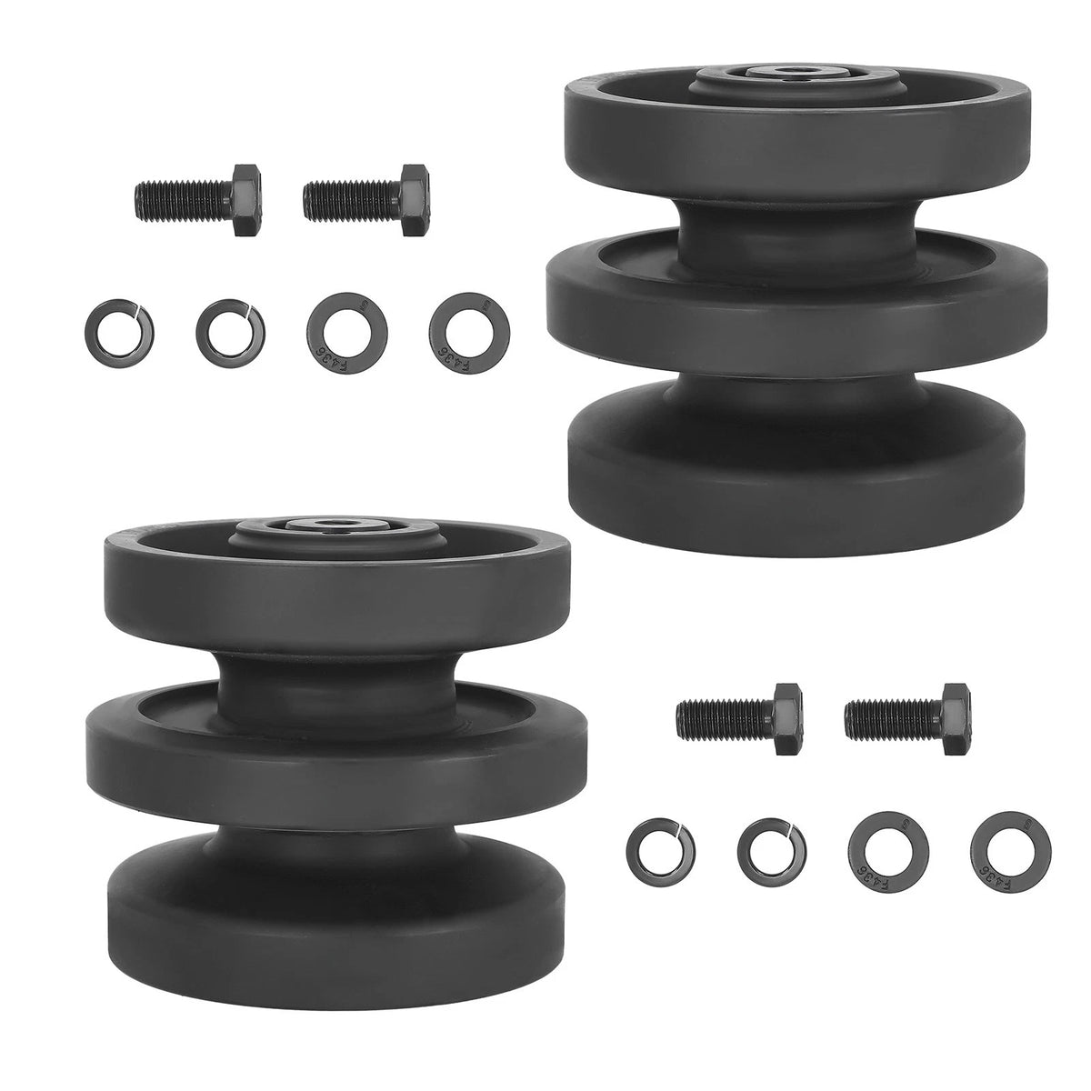 Set of 2 Lower Idler Rollers for Bobcat T250 T250H T300 T300H (2000–2023) 6689371 6732901