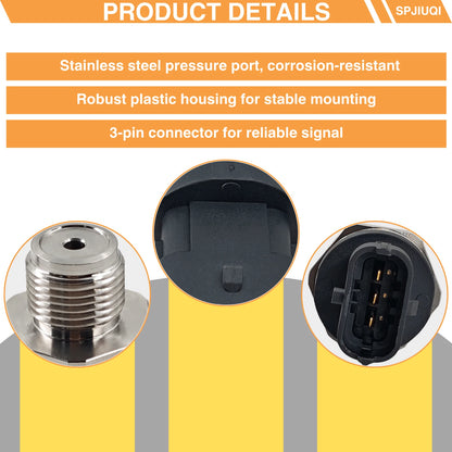Fuel Injection Rail Pressure Sensor 0281002937 for Ford Volvo Renault Iveco
