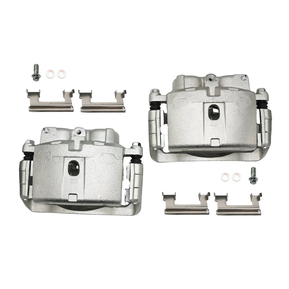Front Brake Calipers w/Bracket for Chevrolet GMC Silverado Sierra 2500 3500 (2001–2019)
