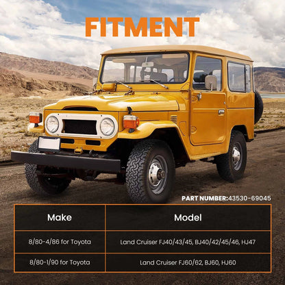 Free Wheel Locking Hub for Toyota Land Cruiser FJ40 FJ43 FJ45 (1981–1987)