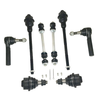 10PCS Front Upper Control Arm Sway Bar Link Kit for Chevy GMC 8-Lug (2001–2012)