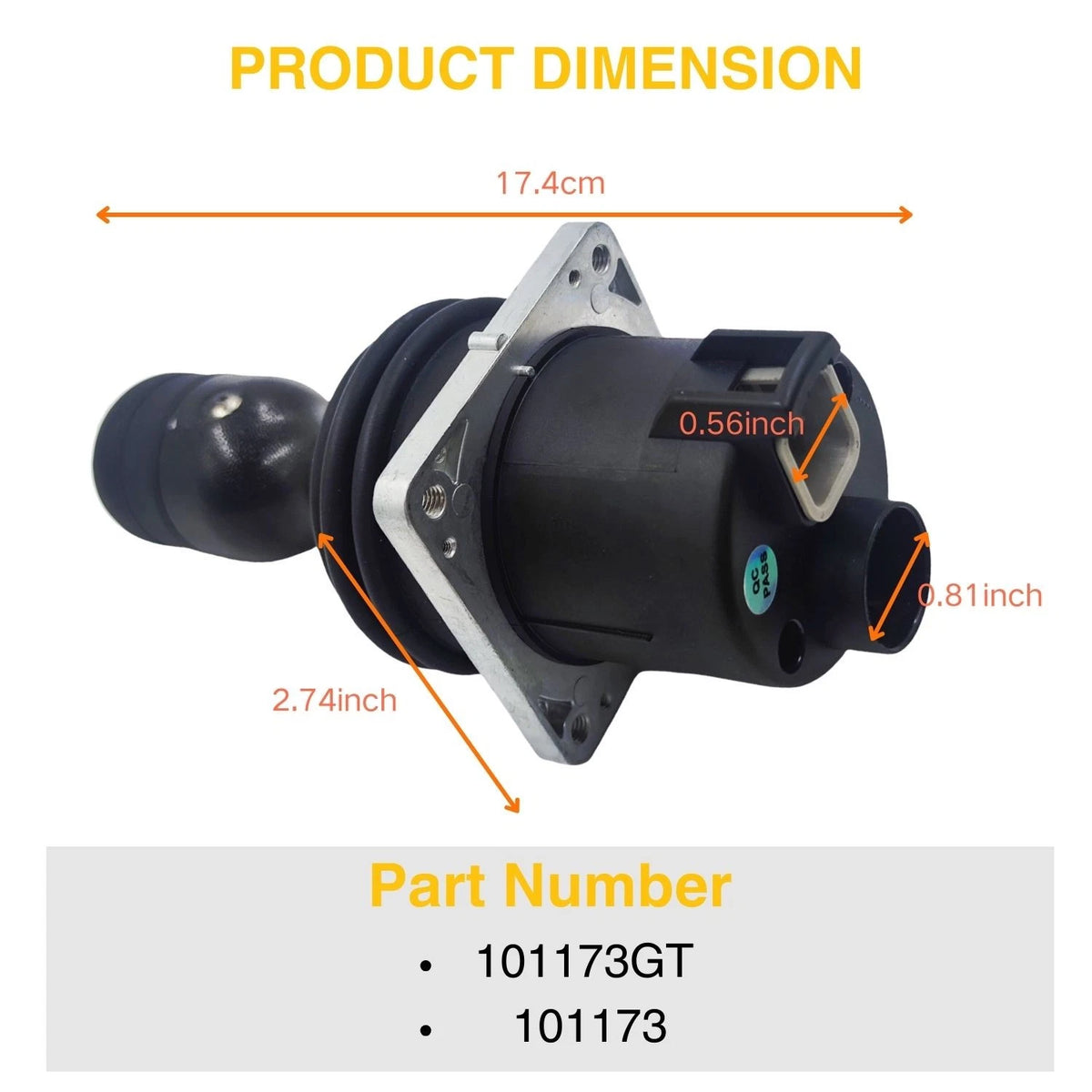 Dual Axis Joystick Controller 101173GT for Genie Z135/70 Z33/18 Z40/23N ZX135/70
