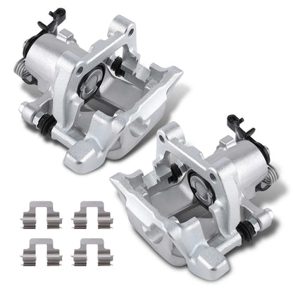 Rear Disc Brake Calipers w/Bracket Pair for Volkswagen Jetta (2009–2010)