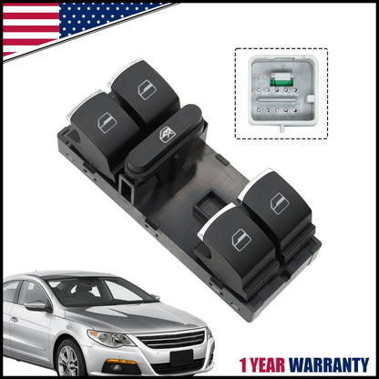 Power Window Switch for Volkswagen Jetta Passat Golf CC Tiguan (2009–2017)