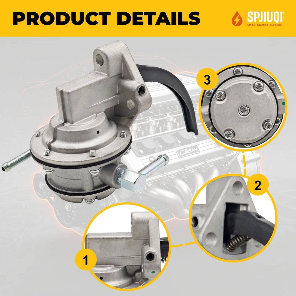 Mechanical Fuel Pump 1080 550-8040 SP1203MP for Nissan 260Z (1974)