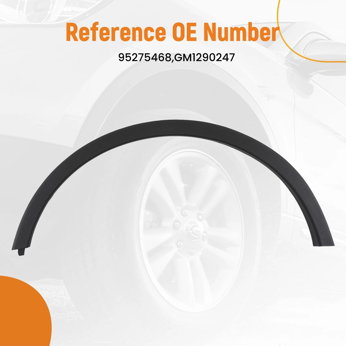 Driver Fender Flare for Buick Encore (2013–2022) Black 95275468 GM1290247