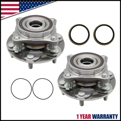 Front Wheel Bearings and Hubs for 4Runner Tacoma FJ Cruiser GX460 GX470 (4WD)
