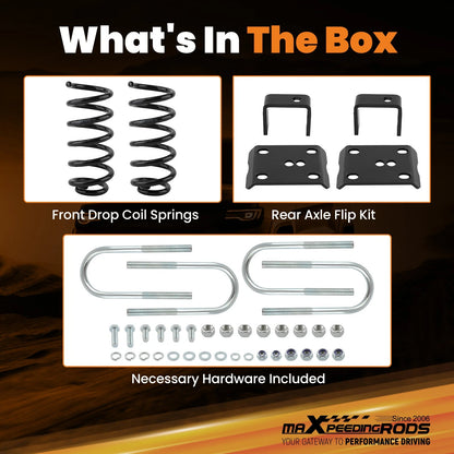 3" / 5" Coil Springs & Drop Flip Lowering Kit for Ford Ranger Mazda B (1983–1997)