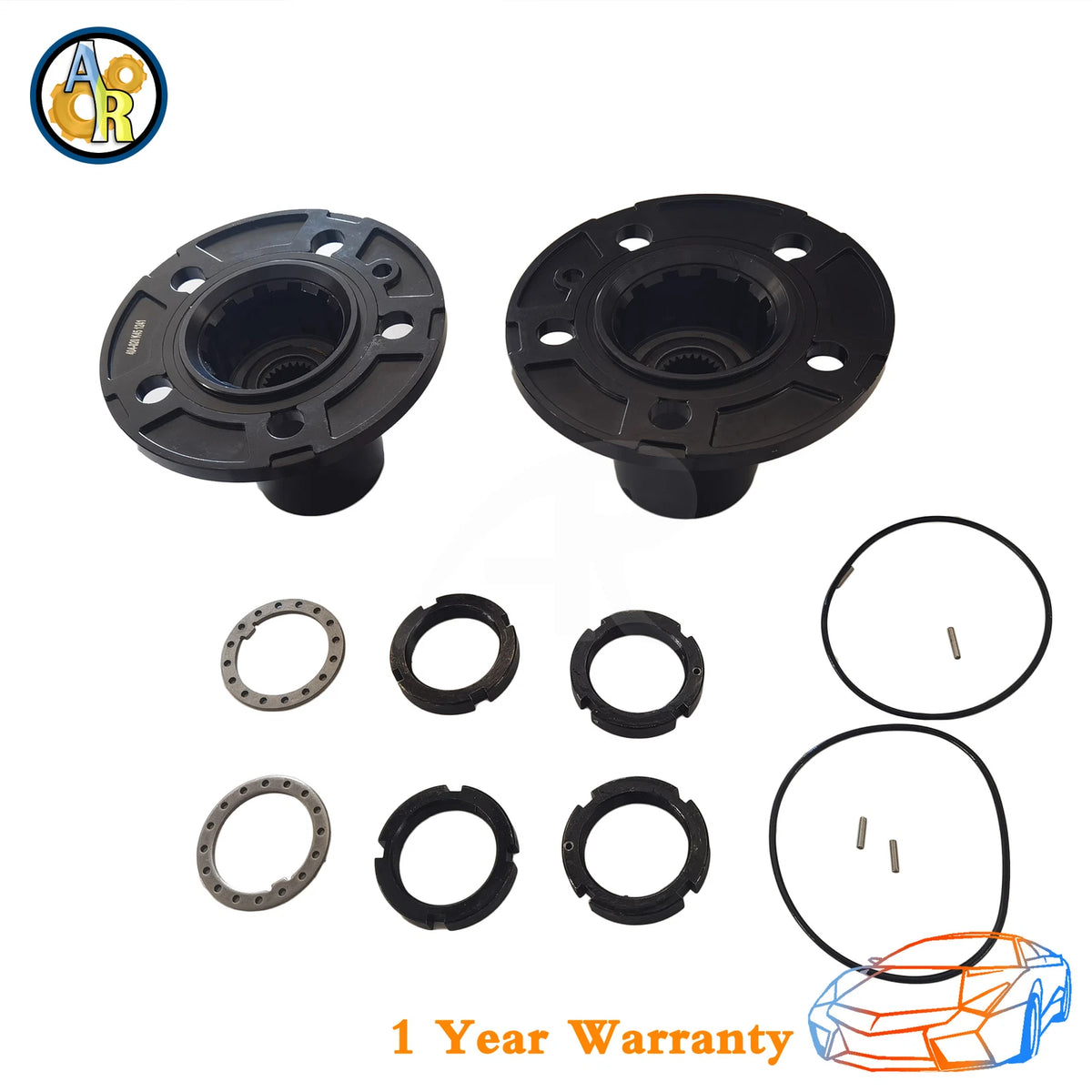 2 Sets of Front Locking Hubs for Ford Bronco II Ranger (1983–1989)