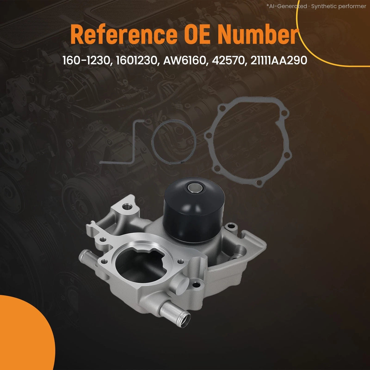 Engine Water Pump for Subaru Forester 2.5L (2006) 1601230 21111AA290