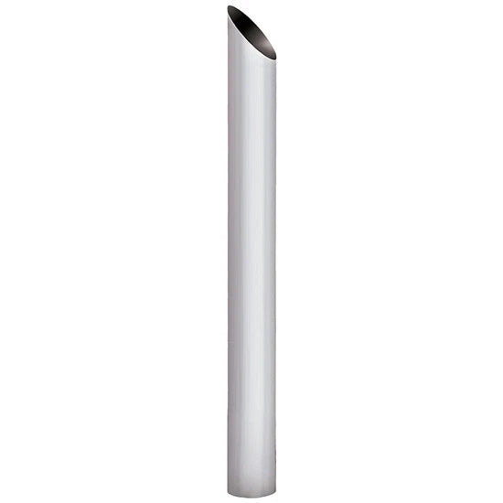8" OD x 96" Chrome Miter Cut Exhaust Stack for Universal Applications