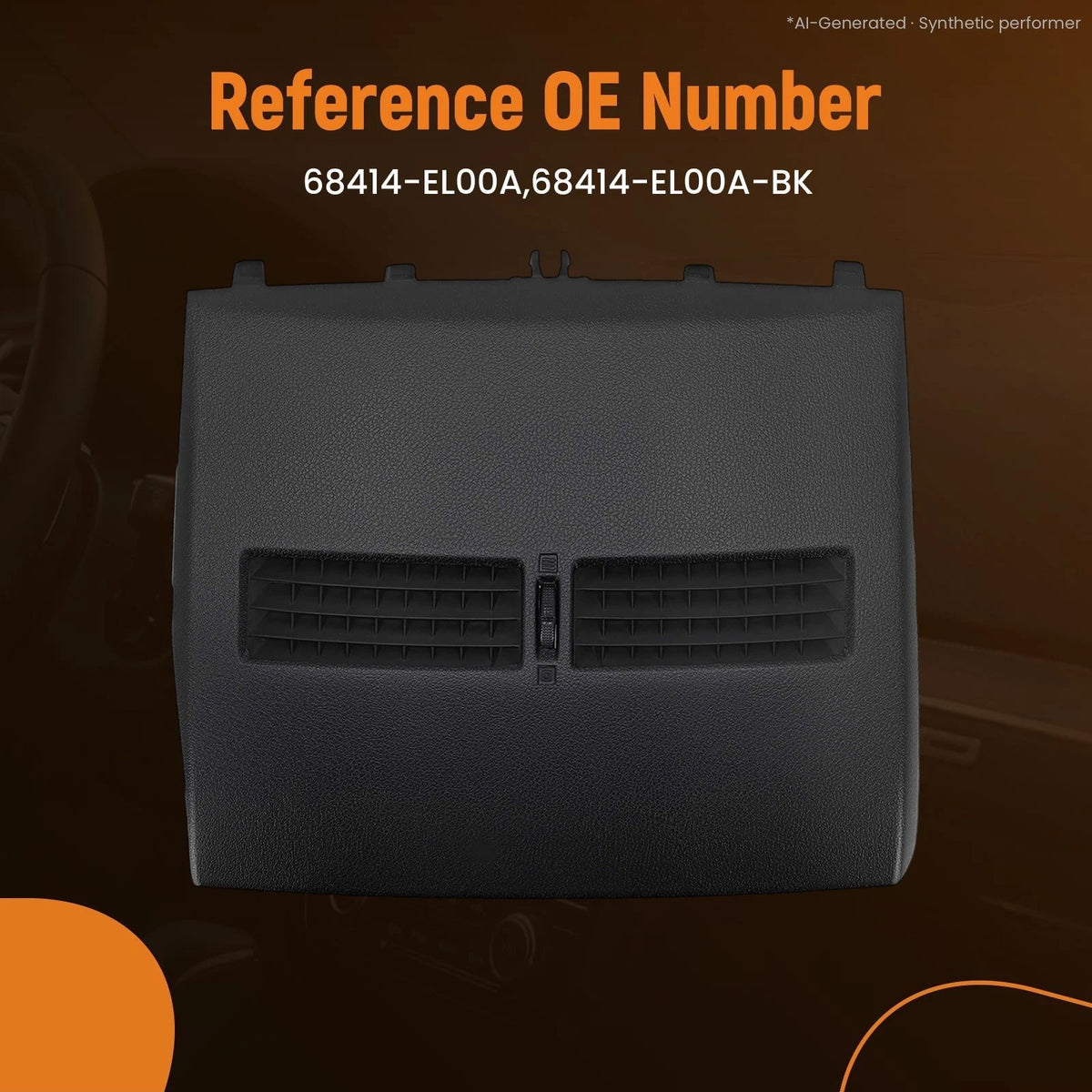 Front Dash Air Outlet Vent for Nissan Versa/Tiida (2004–2011) 68414-EL00A