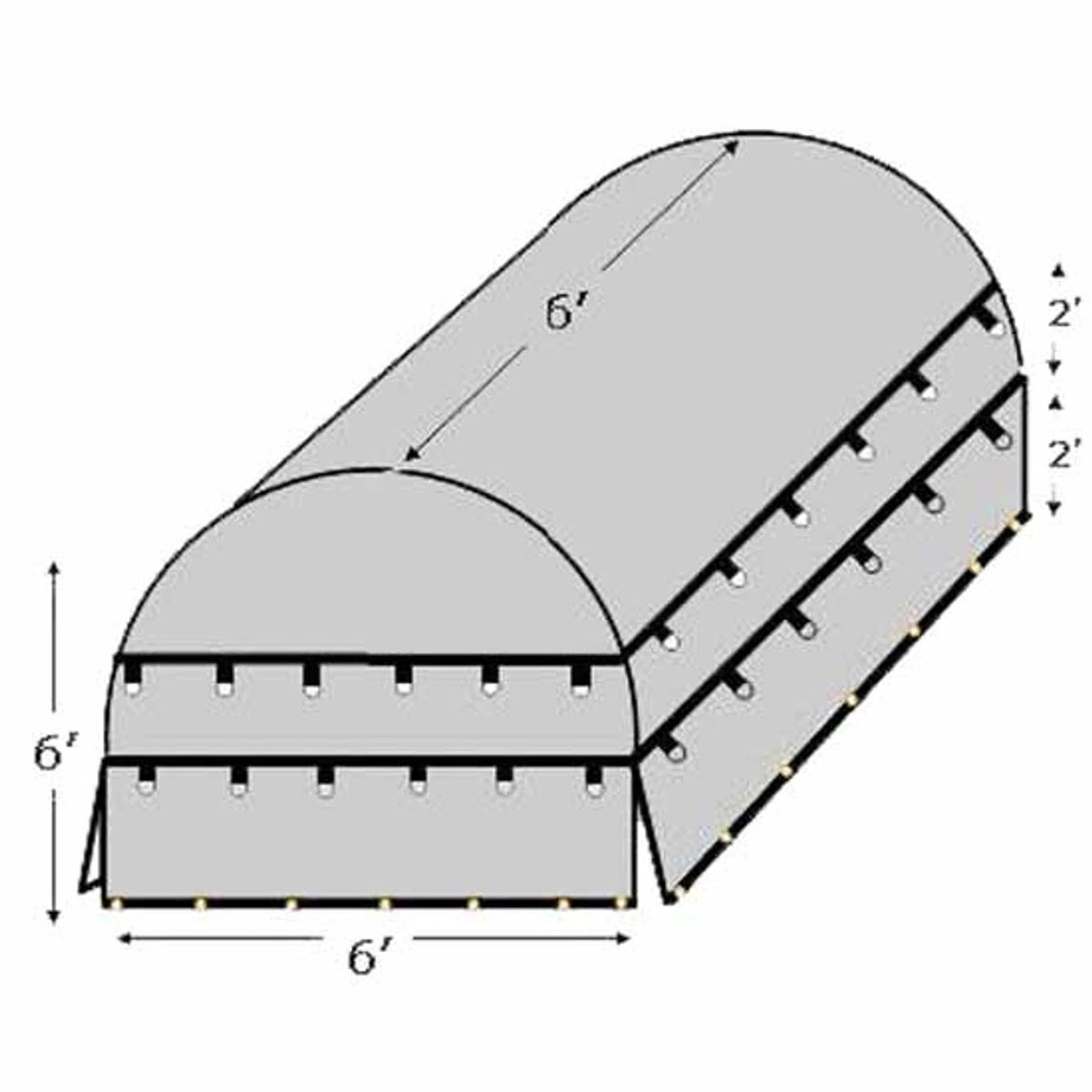 Coil Tarp for BESTfit (6 x 6 x 6 Foot)