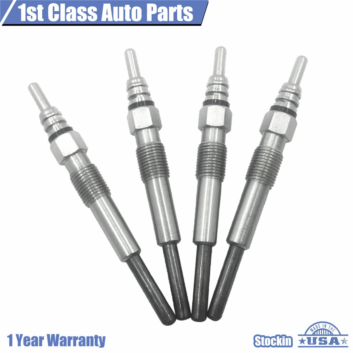Set of 4 Diesel Glow Plugs for VW Jetta Golf Audi 1.9T 2.5T TDI (1Z AHU ALH)