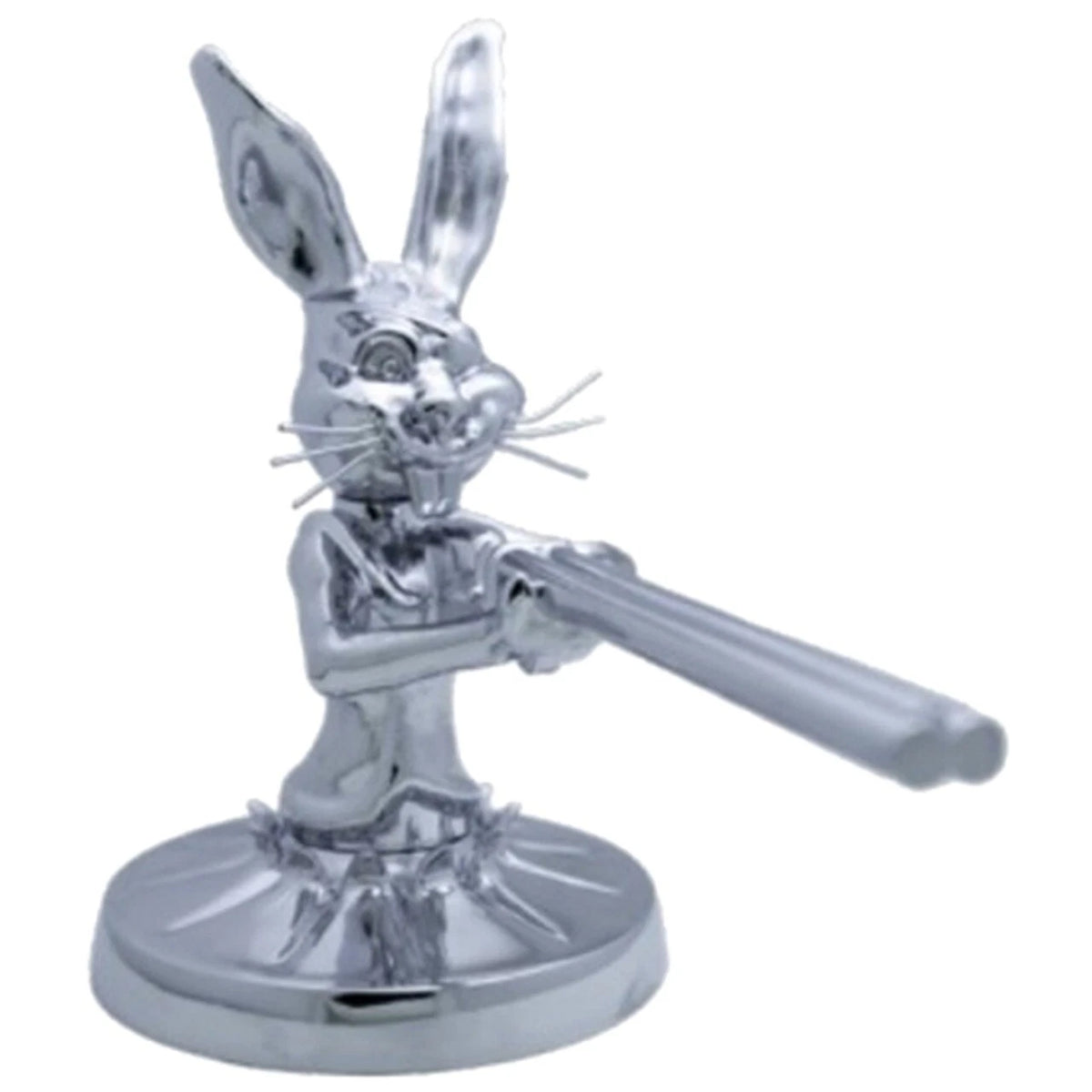Chrome Plated Shotgun Bunny Hood Ornament for Universal Fit (No Year)