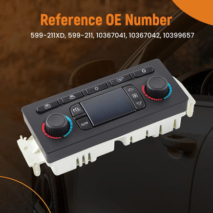 Heater Climate Control Module for Chevy Silverado 1500 HD Classic (2007) 599-211XD