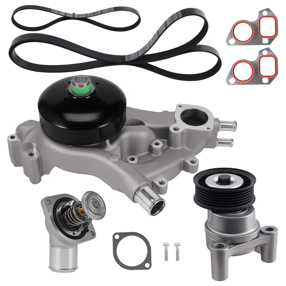 Water Pump Timing Belt Kit for Chevrolet Avalanche V8 5.3L (2007–2013) 12681417