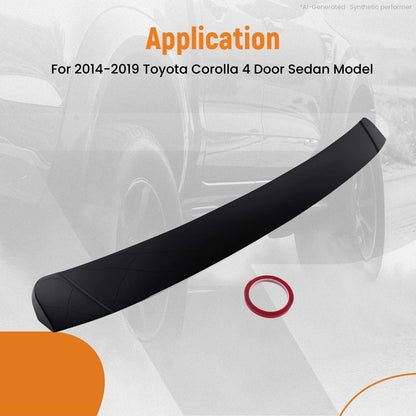 Rear Window Roof Mounted Wing Spoiler for Toyota Corolla 4Dr (2014–2019)