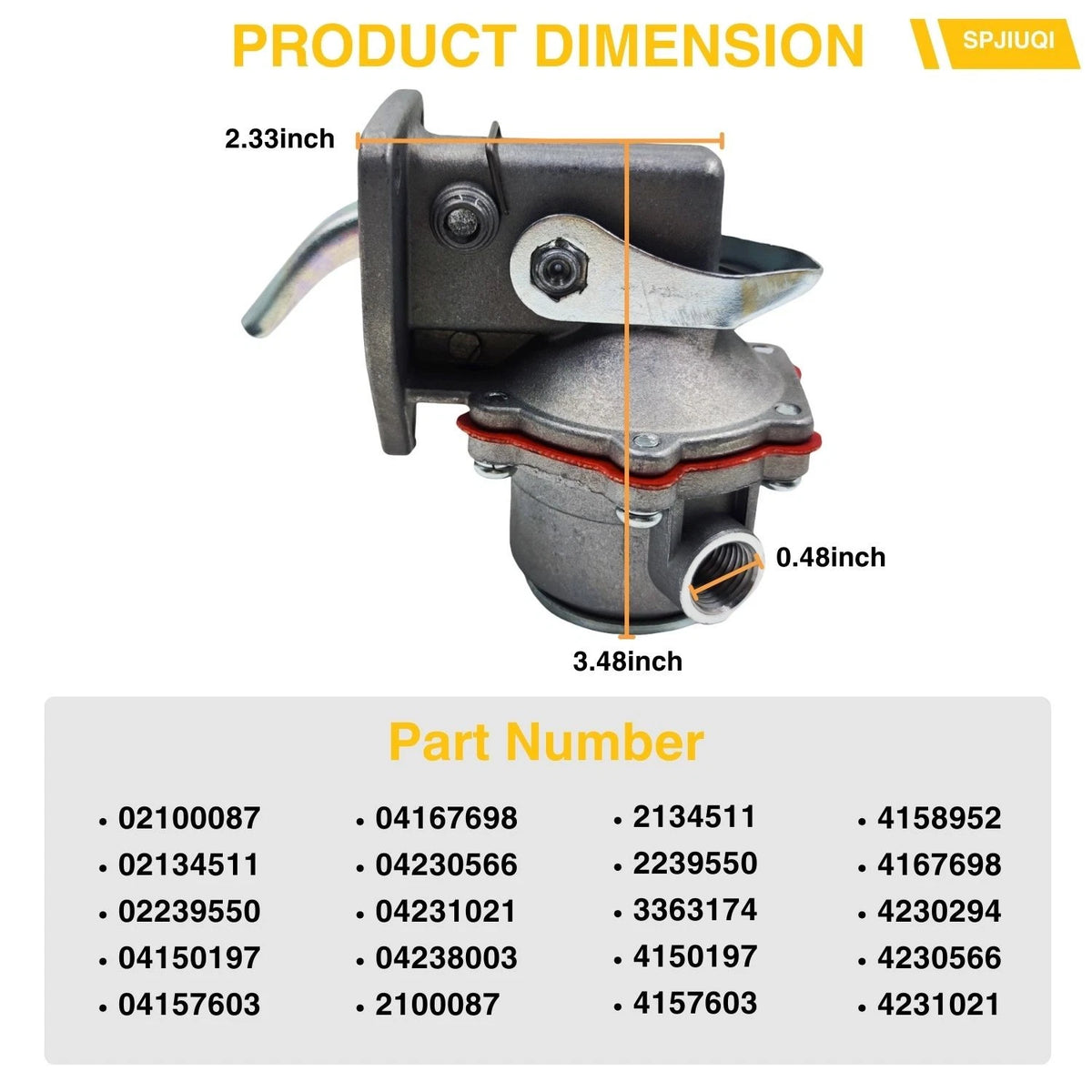 Fuel Lift Pump for Deutz F3L812 F6L812 F2L912 F6L912 F3L913 F4L913 F6L913