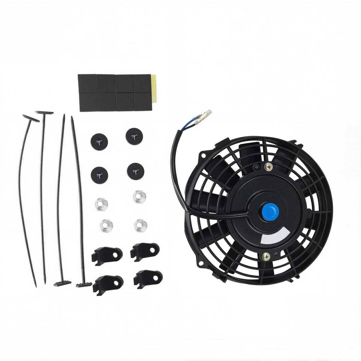 Engine Bay Cooling Fan Mount Kit for Universal Slim 7" Radiator BAP959018
