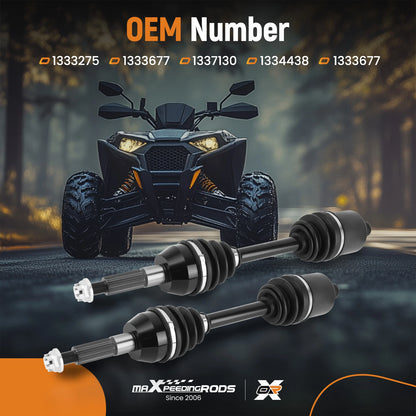 Pair CV Joint Axles for Polaris Sportsman 450 HO 570 EPS (2016–2020)