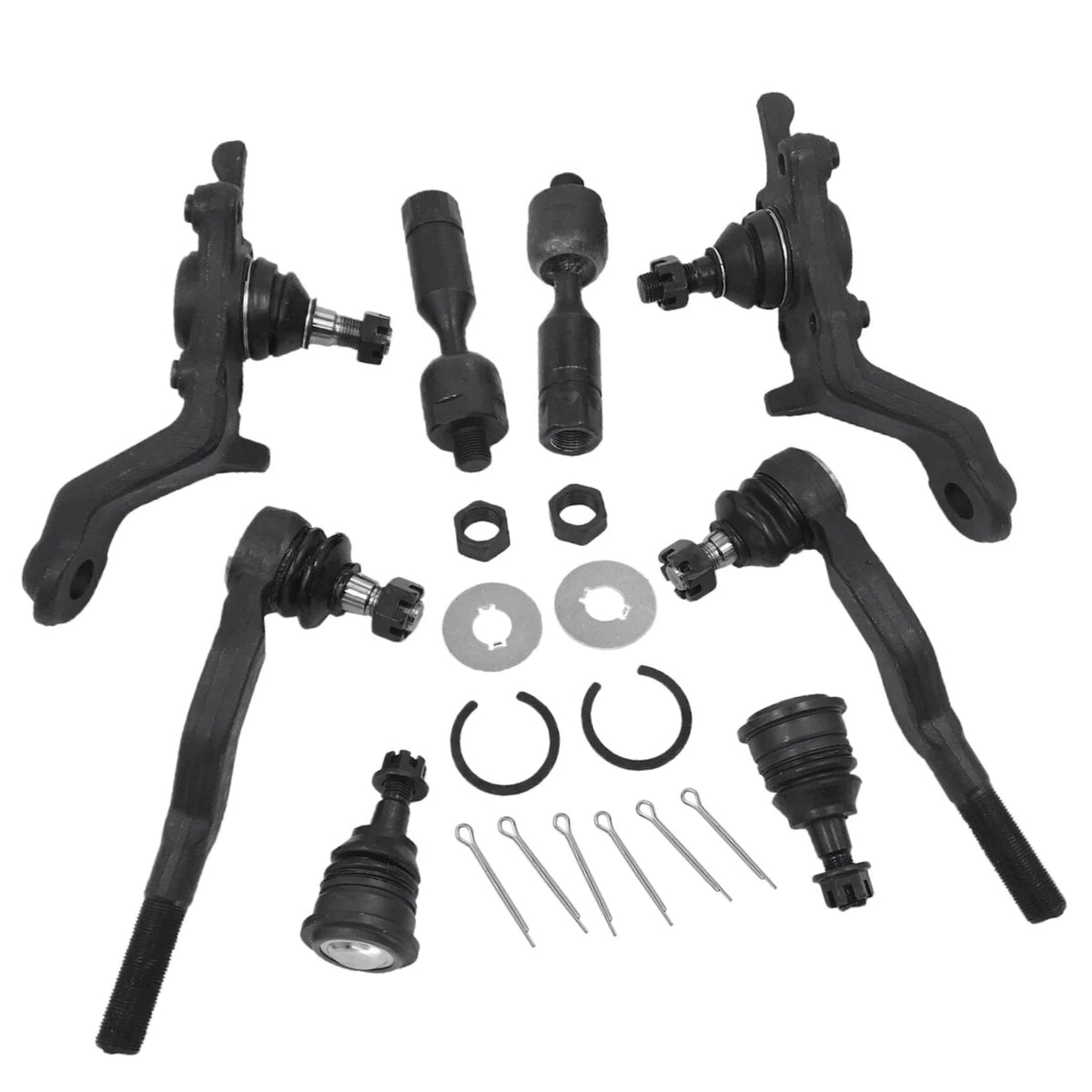 8pcs Front Ball Joints Inner Outer Tie Rods Kit for Toyota Tacoma (1995–2004)