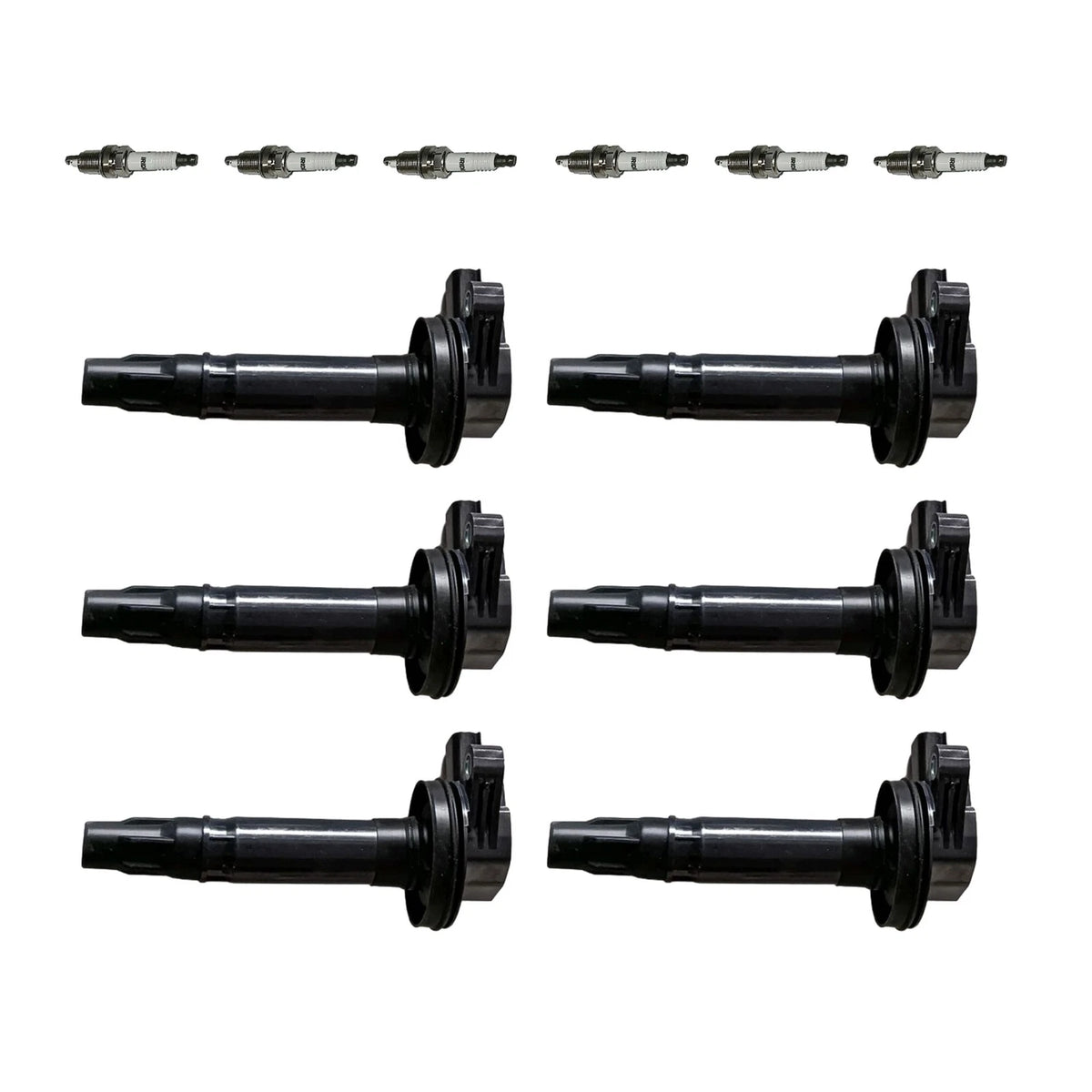 Set of 6 Ignition Coils & 6 Iridium Spark Plugs for Ford Lincoln 3.5L 3.7L V6