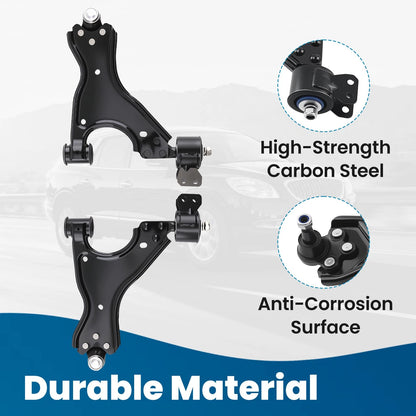 Set of 4 Front Lower & Rear Upper Lateral Control Arms for Enclave Traverse (2008–2017)