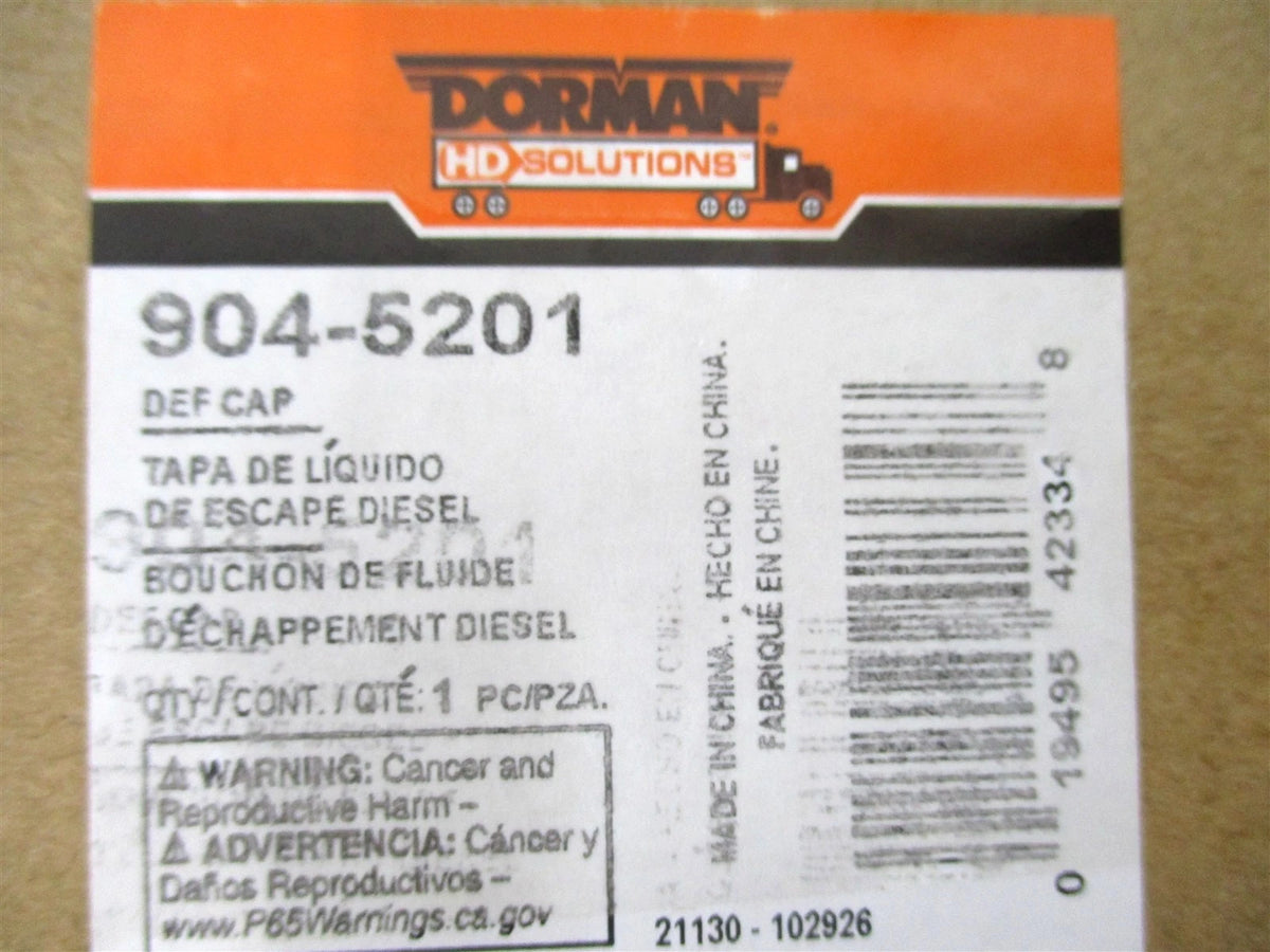 Dorman HD DEF Tank Fluid Fill Cap for Freightliner Cascadia (2010–2020)