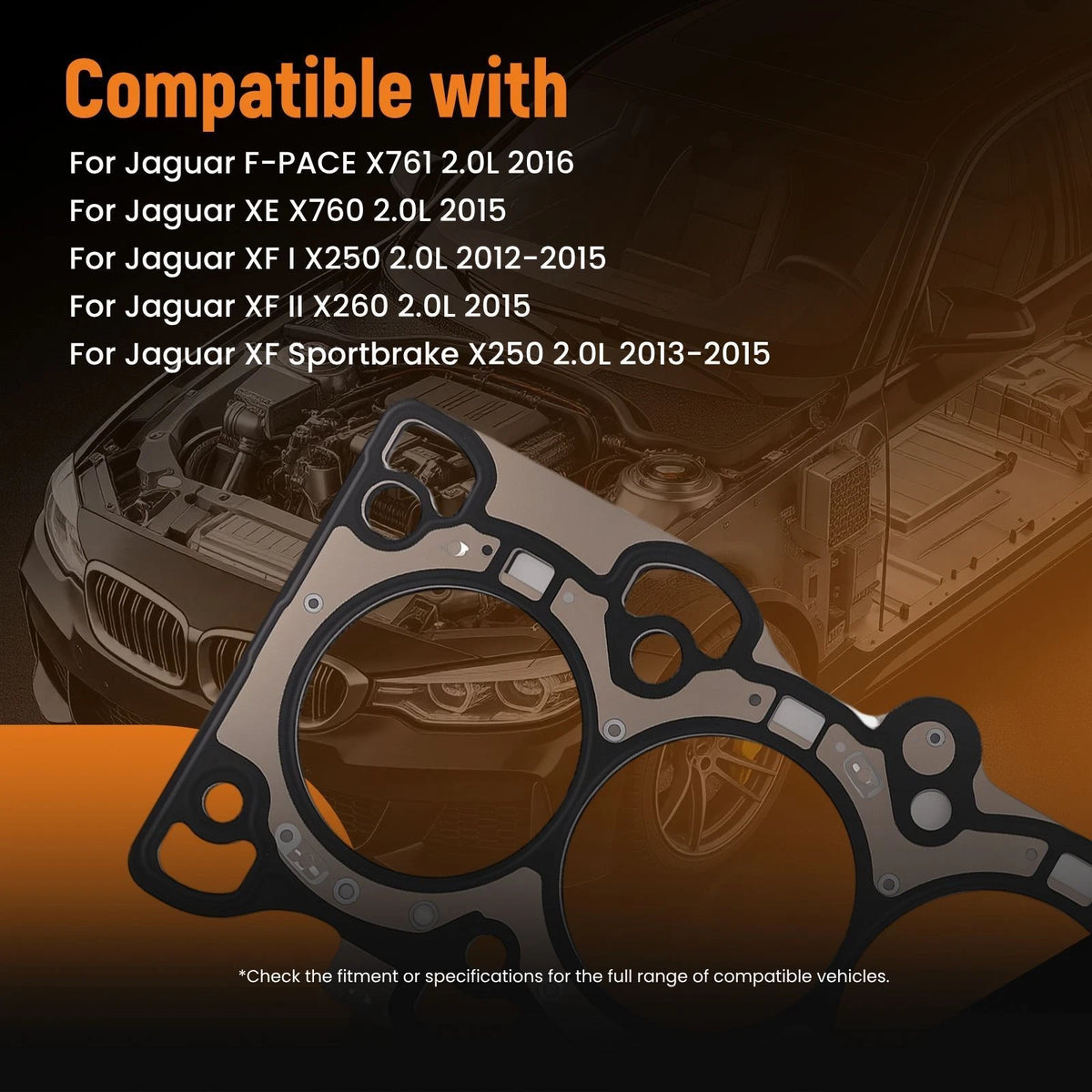 Complete Engine Rebuild Set for Jaguar XE XF F-PACE 2.0L (2015–2016)