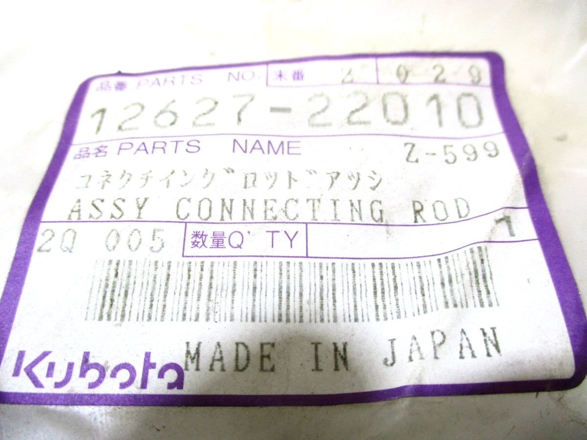 Genuine OEM Connecting Rod for Kubota AE4500 ARX4000 AV3800 (12627-22010)