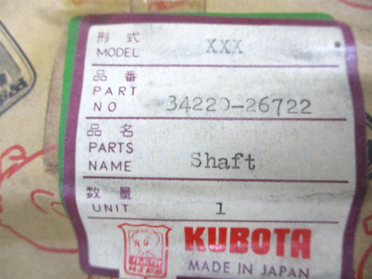 Rear Differential Gear Shaft LH for Kubota L285 (OEM 34220-26722)