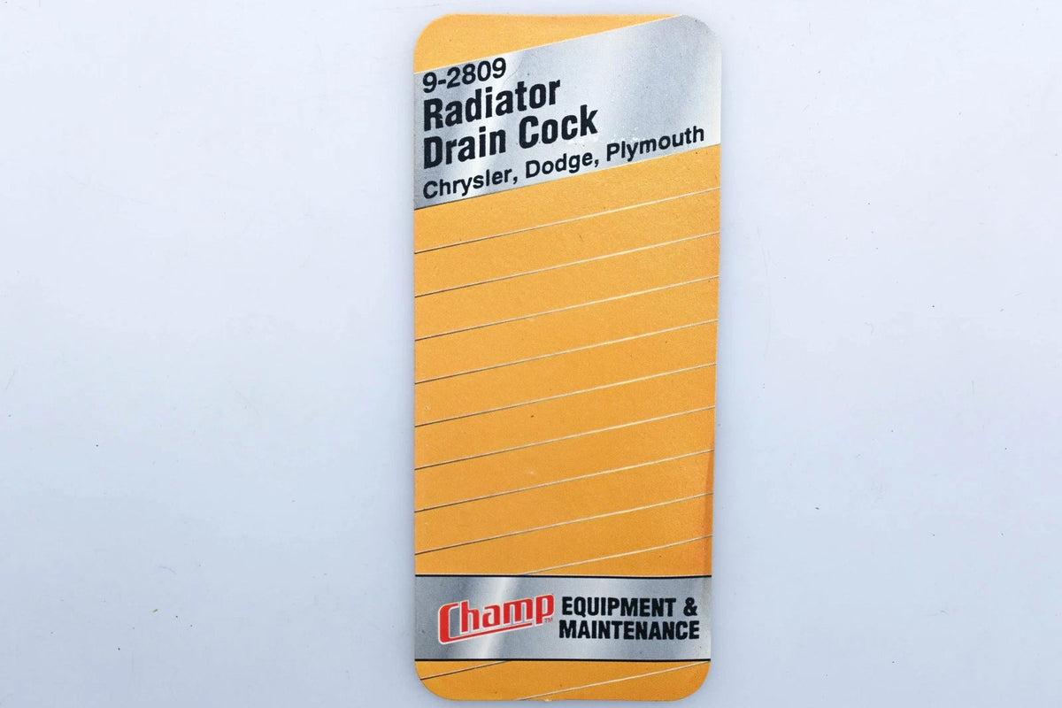 Radiator Drain Cock for Champ 9-2809 (NOS)
