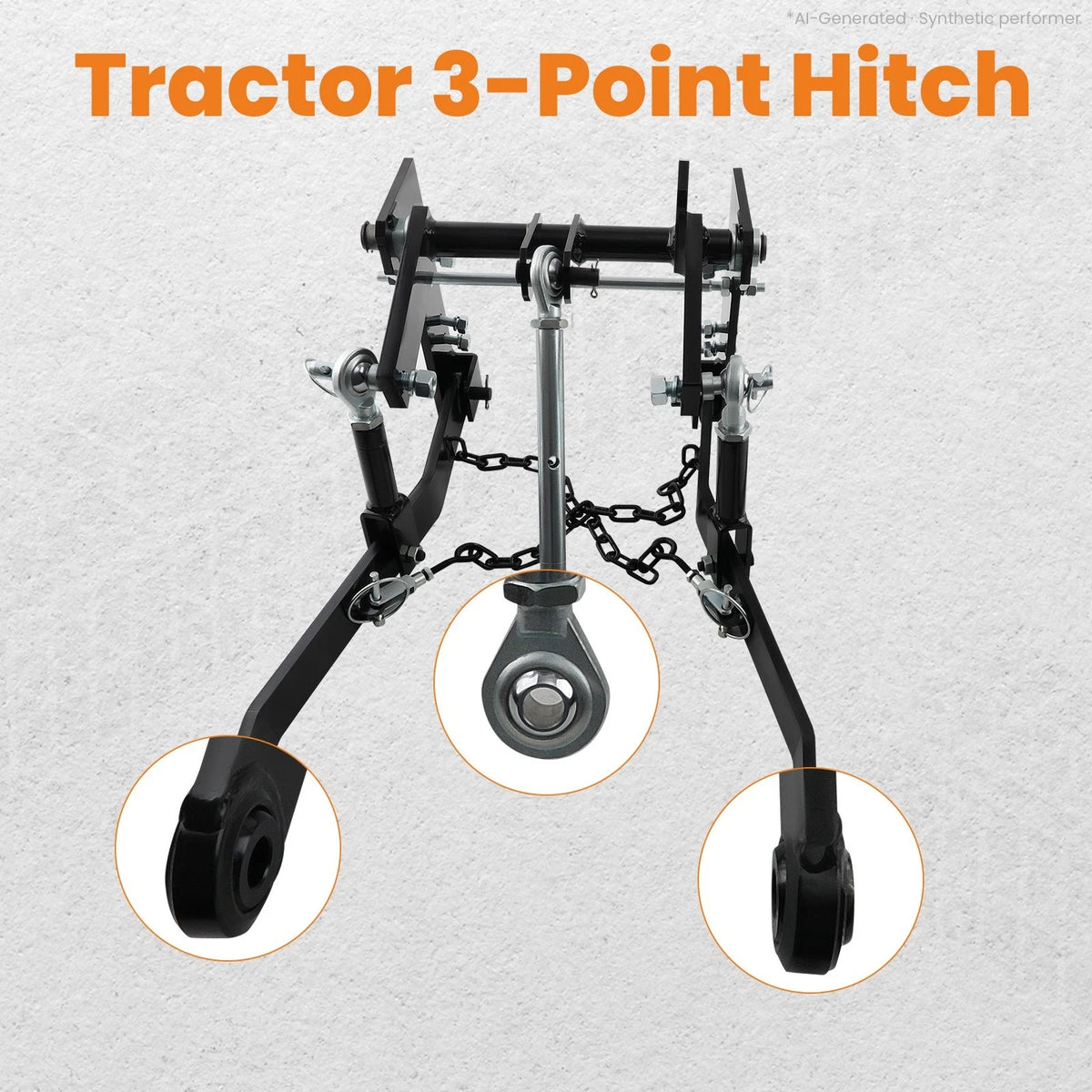 Rear 3 Point Hitch Kit for John Deere 140/300/317 (Closed Frame)