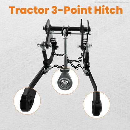 Rear 3 Point Hitch Kit for John Deere 140/300/317 (Closed Frame)