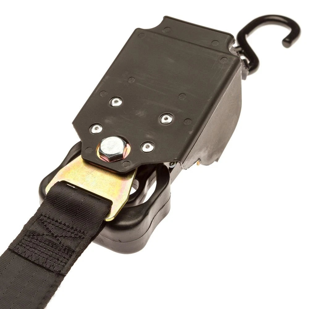 Set of 4 Retractable Ratchet Straps 2" x 10' with S-Hooks