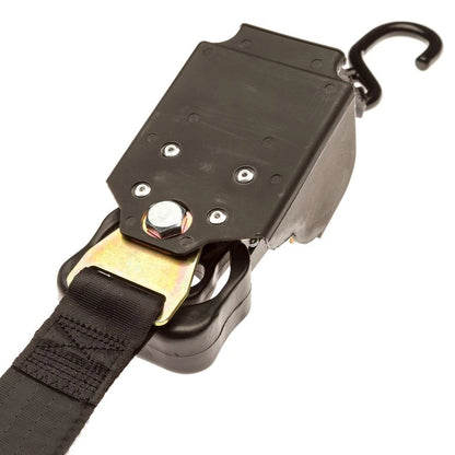 Set of 4 Retractable Ratchet Straps 2" x 10' with S-Hooks