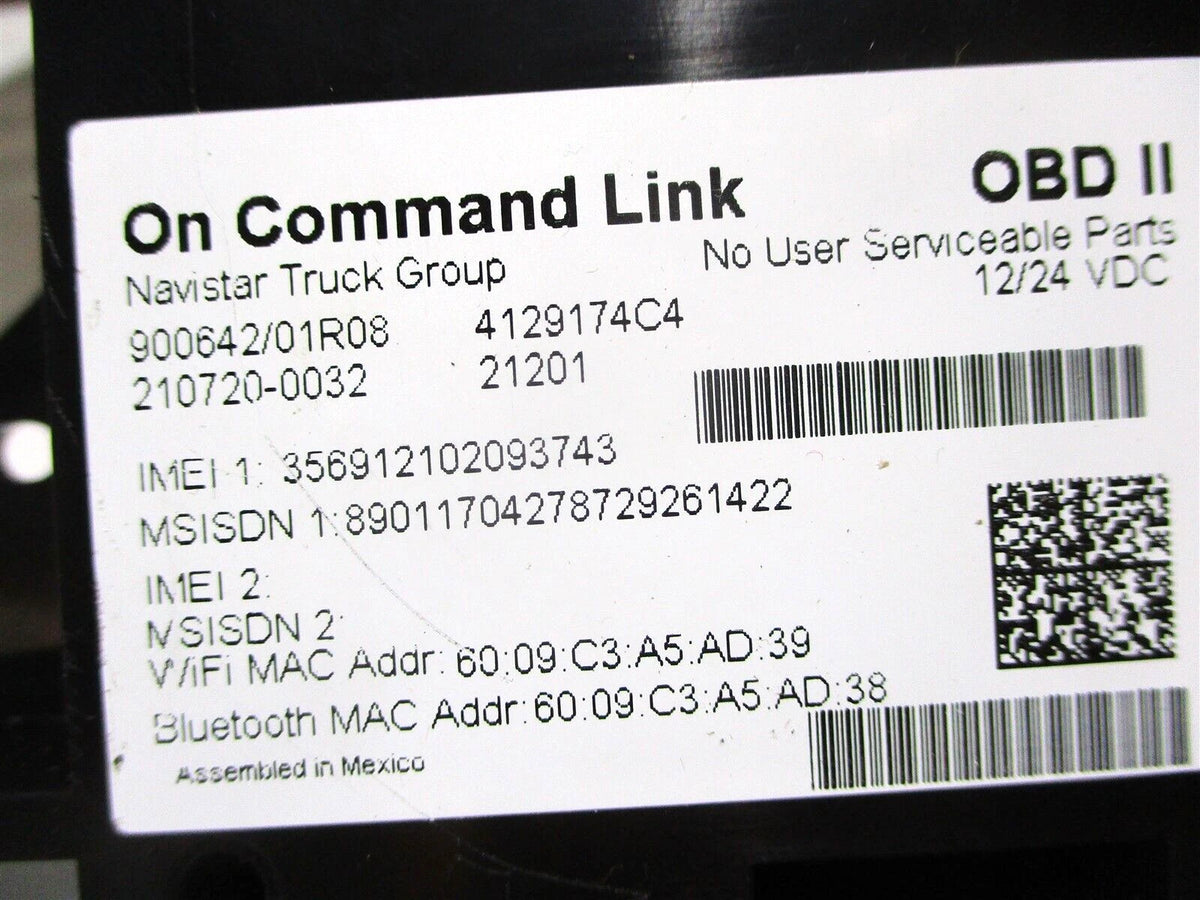 OEM Control Module Telematics OBD II for International N2 (2014–2014)