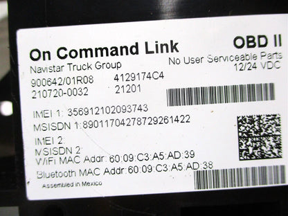 OEM Control Module Telematics OBD II for International N2 (2014–2014)
