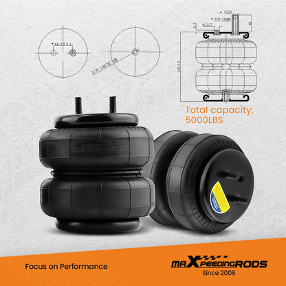 Rear Air Suspension Spring Bag Kit for Dodge Ram 1500 2WD 4WD (2002–2008)