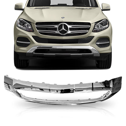 Front Chrome Lower Bumper Trim for Mercedes-Benz GLE350 GLE300d (2016–2018)